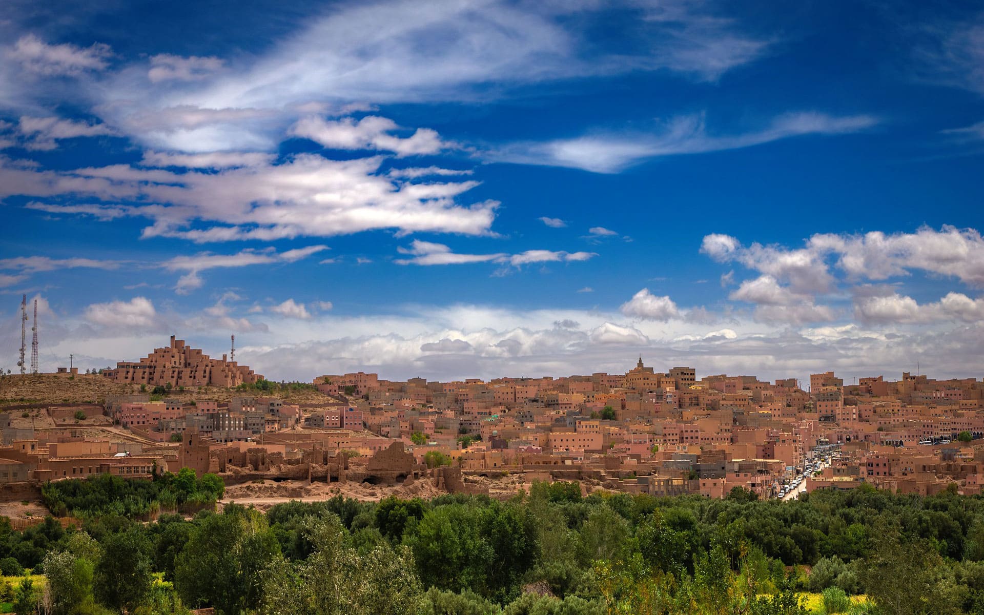 Beautiful landscape in Morocco showcasing scenic mountains and valleys